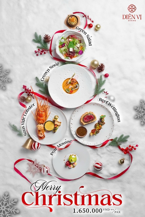 Set menu noel 2025 at Dien vi dining